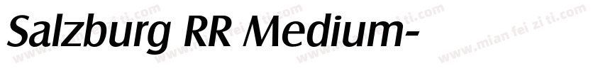 Salzburg RR Medium字体转换